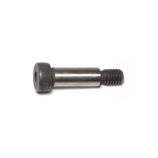 Midwest Fastener Shoulder Screw, 18 (Coarse) Thr Sz, 1/2' Thr Lg, 1 in Shoulder Lg, Steel, 3 PK 71604 - main